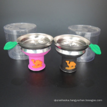 good quality silicone hookah bowl shisha bowl with metal